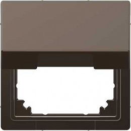 Адаптер с крышкой для интеграции system m в d-life (мокко) Merten D-Life Schneider Electric. Вид 1