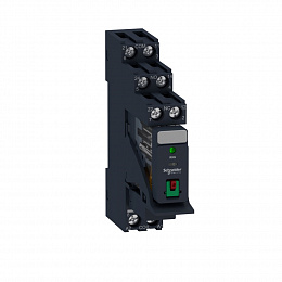 Реле+колодка 2C/O ~24В, 5А, с варистором Schneider Electric. Вид 1