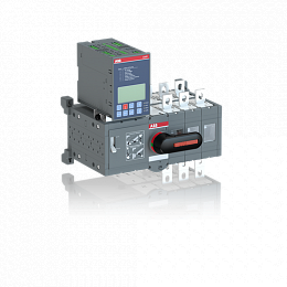OTM400E3C8D230C Реверсивный рубильник 3-полюсный 400А, с моторным приводом 240В AC , с блоком АВР OMD800 (с ручкой) ABB. Вид 1