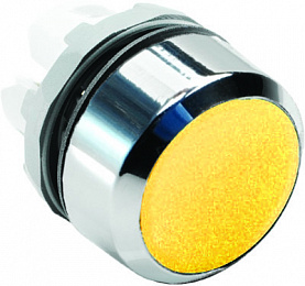 MP1-20Y Кнопка жёлтая без подсветки без фиксации (только корпус) ABB. Вид 1