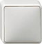 10613 Выключатель 1-кл. универсальный IP20 д/открытого монтажа  GIRA. Вид 1.