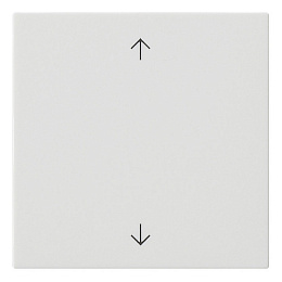 Накладка на жалюзийный выключатель (белый матовый) System 55 Gira. Вид 1