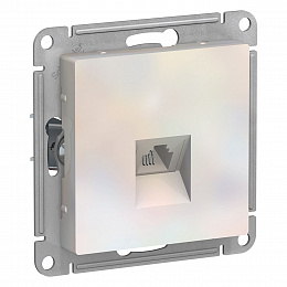 Розетка телефонная RJ11, механизм (жемчуг) Atlas Design Systeme Electric. Вид 1