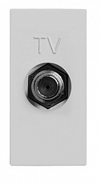 N2150 PL Розетка телевизионная TV одиночная (серебристая) Zenit ABB. Вид 1