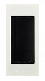 N2671 BL Цоколь для установки в мебель/перегородки на 1 модуль, серия Zenit, цвет альпийский белый ABB. Вид 1