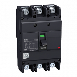 Термо-магнит. 3х-полюс. автомат 160А 18kA, подключ. под шину Schneider Electric. Вид 1