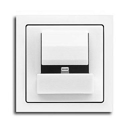 6478-840-500 Плата центральная (накладка) 6478-82 для блока питания micro USB - 6474 U, Династия, Латунь античная ABB. Вид 1