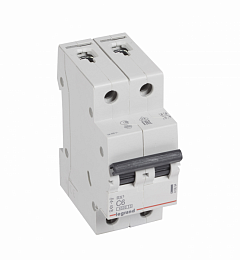 RX3 Автоматический выключатель 2-полюсный 16A 4,5kА (хар-ка С) Legrand. Вид 1