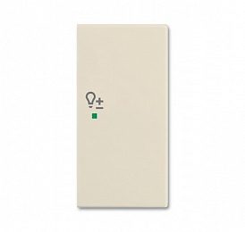 SRD-2-R-92 Клавиша двойная правая free@home, светорегулятор, Basic 55, слоновая кость ABB. Вид 1