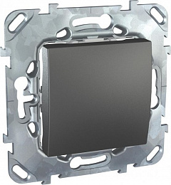 Выключатель 1-клавишный,10 A, 250В 50/60 Гц, (графит) Unica Top Schneider Electric. Вид 1