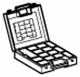 Чемодан для хранения:13 отделений для наконечников,1 отделение для щипцов at1pa7 Schneider Electric. Вид 1