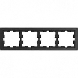 Рамка 4-постовая (базальт) Merten D-Life Schneider Electric. Вид 1