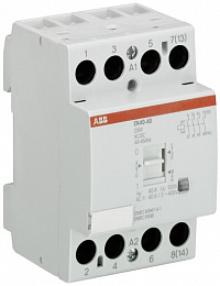 Контактор модульный с ручным управлением EN40-20 (40А AC1) катушка 24В AC/DC ABB. Вид 1