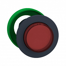 Головка кнопки 22мм красная, с задержкой, подсв, выступающая, заподлицо, пластик Schneider Electric. Вид 1