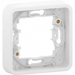 Рамка 1-постовая без винтов IP55 (белый) Mureva Styl Schneider Electric. Вид 1