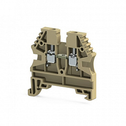 AVK 4 (RP) Клеммник на DIN-рейку 4мм² (бежевый) Klemsan. Вид 1