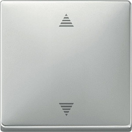 Накладка электронная, нажимная для жалюзи, (сталь) Merten Schneider Electric. Вид 1