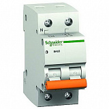 Автоматический выключатель 2-полюсный, 50А, 4,5kА (хар-ка C) EASY 9 Schneider Electric