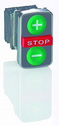 Головка тройной кнопки с маркировкой zb4ba73135 Schneider Electric. Вид 1