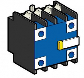 Доп. контакт фронтальный 2НО для LC1D40...95 (пыле-влагозащищенный) Schneider Electric. Вид 1