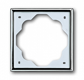 1721-726-500 Рамка 1-постовая (хром) impuls ABB. Вид 1