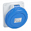 Розетка панельная угл винт 32а 3P-E 200-250 IP67 Schneider Electric. Вид 1.