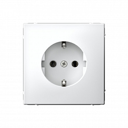Розетка с заземл., 16А, механизм, зажим. клем. (белый) ARTGALLERY Systeme Electric. Вид 1