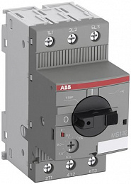 MS132-1.0 Автомат с регулируемой тепловой защитой (0.63-1А) 100kA ABB. Вид 1