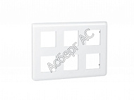 Рамка 2х3х2 модулей для суппорта 80266 (белый) Mosaic Legrand