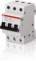 SH203 B40 Автоматический выключатель 3-полюсный, 40А, 6kA (хар-ка B) ABB. Вид 1