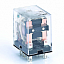 ПР-102-2-5A-24В-AC Промежуточное реле 24В АС 2ПК (5А) с LED инд. DEKraft. Вид 1.