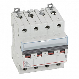 DX3 Автоматический выключатель 4-полюсный 25A 16kA (хар-ка C) Legrand. Вид 1