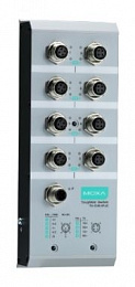 8-портовый неуправляемый Ethernet коммутатор: 8хPoE, питание 48VDC, -40...+75C MOXA. Вид 1