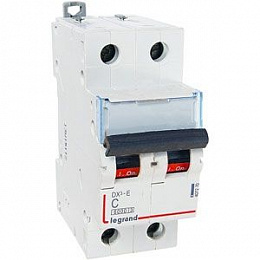 DX3-E Автоматический выключатель 2-полюсный 3A 6kA (хар-ка C) Legrand. Вид 1