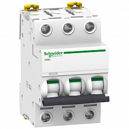 iC60L 3P 25A Автоматический выключатель 3-полюсный, 25A, 15кА (хар-ка B) Schneider Electric. Вид 1