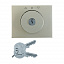 Накладка с замком к жалюзийному замочному выключателю (нержавеющая сталь) K.5 Berker. Вид 1.