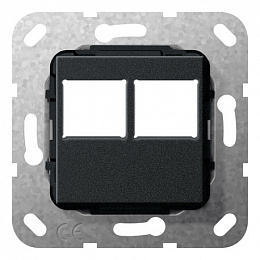 Накладка для Modular Jack (черный) Gira. Вид 1