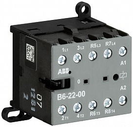 Миниконтактор B6-22-00-80 9A (400В AC3) катушка 230В AC ABB. Вид 1
