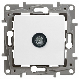 Розетка TV, проходная, 15дБ (белая) Etika Legrand. Вид 1