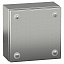 Клеммная коробка цельнометаллическая IP66 sbx 150x150x80 нержавеющая сталь Schneider Electric. Вид 1.