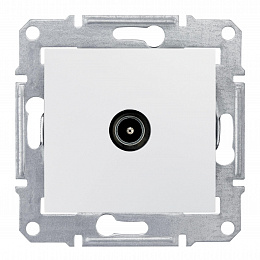 Розетка TV, проходная, 4 db (белый) Sedna Schneider Electric. Вид 1