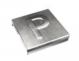 YID-CHAR-P Маркировка для каб.стяжки,нерж.сталь,'P', (100шт) ABB. Вид 1