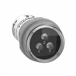 Сигн. лампа,3-хфазн., белые led, 400в Schneider Electric. Вид 1