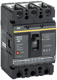 ВА88-35 3P 250A Автоматический выключатель 3-полюсный, 250А, 35кА с электронным расцепителем MASTER ИЭК. Вид 1