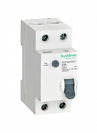 Дифф. автомат 1P+N, 20А, 30mA, тип A, 6kA (хар-ка C) City9 Systeme Electric. Вид 1