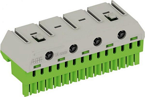 ZK144G	Клеммник PE 14x4 + 4x25 мм2 ABB. Вид 1
