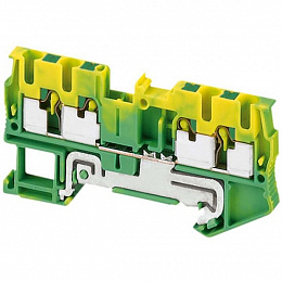 Клем втыч.с заземл, 4тчк, 2,5мм,желт-зел Schneider Electric. Вид 1