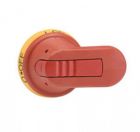 OHY65J6 Ручка "желто-красная" выносная, для переходника 6мм, I-O, для OT160...250, IP65 ABB. Вид 1