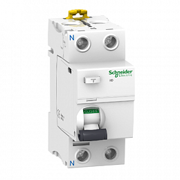 iID 2Р 63A 30mA AC Блок утечки тока 2-полюсный, 63A, 30mA, тип АC (УЗО) Schneider Electric. Вид 1