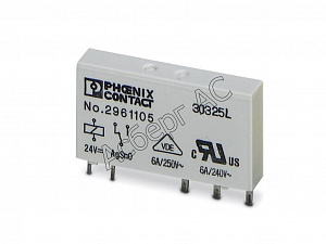 REL-MR-24DC/21 Одиночное реле с 1ПК 24В DC Phoenix Contact. Вид 1